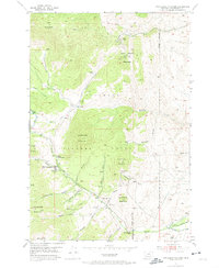Twin Adams Mountain 1952 topographic map thumbnail