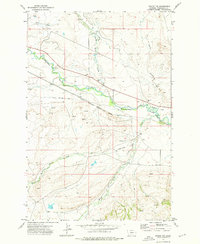 Twodot NW 1972 topographic map thumbnail