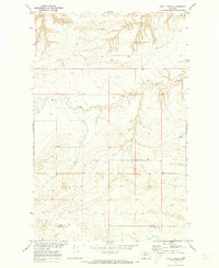 Uphill Creek 1970 topographic map thumbnail