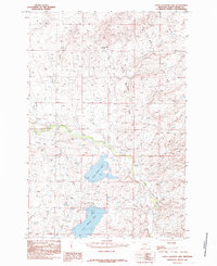 Upper Glaston Lake 1985 topographic map thumbnail