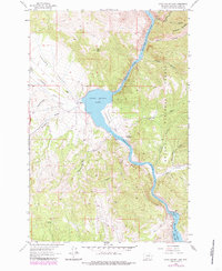 Upper Holter Lake 1962 topographic map thumbnail