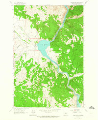 Upper Holter Lake 1962 topographic map thumbnail