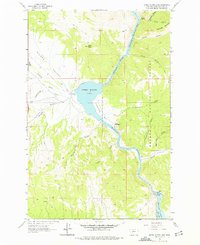 Upper Holter Lake 1962 topographic map thumbnail