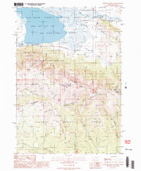 Upper Red Rock Lake 1988 topographic map thumbnail