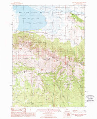 Upper Red Rock Lake 1988 topographic map thumbnail