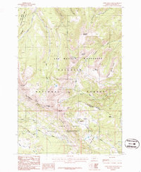 Upper Tepee Basin 1986 topographic map thumbnail