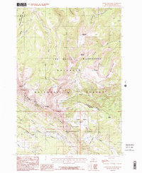 Upper Tepee Basin 1986 topographic map thumbnail