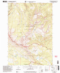 Upper Tepee Basin 2000 topographic map thumbnail