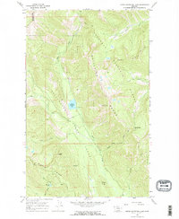 Upper Whitefish Lake 1966 topographic map thumbnail