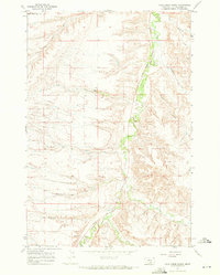 Vale Creek Ranch 1967 topographic map thumbnail