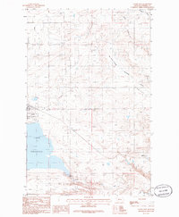 Valier East 1985 topographic map thumbnail