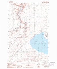 Valier West 1985 topographic map thumbnail
