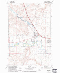 Vaughn 1983 topographic map thumbnail