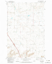 Vaughn NE 1983 topographic map thumbnail