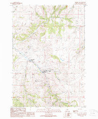 Virginia City 1988 topographic map thumbnail