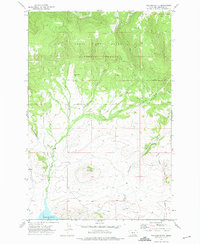 Volcano Butte 1972 topographic map thumbnail