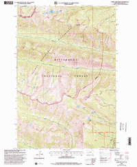 Ward Mountain 1998 topographic map thumbnail