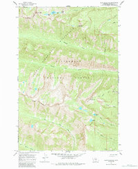 Ward Mountain 1964 topographic map thumbnail