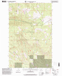 Warland Peak 1997 topographic map thumbnail