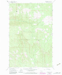 Warland Peak 1963 topographic map thumbnail