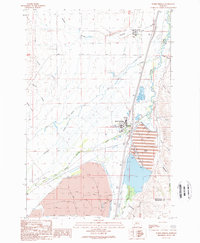 Warm Springs 1989 topographic map thumbnail
