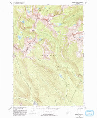 Warren Peak 1962 topographic map thumbnail