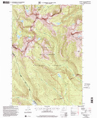 Warren Peak 1997 topographic map thumbnail