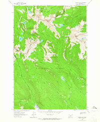 Warren Peak 1962 topographic map thumbnail