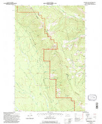 Werner Peak 1994 topographic map thumbnail