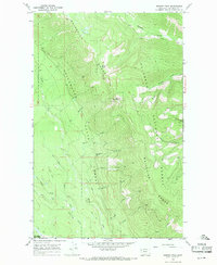 Werner Peak 1966 topographic map thumbnail