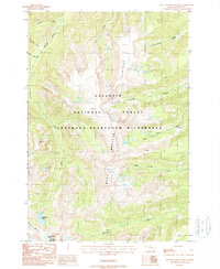 West Boulder Plateau 1987 topographic map thumbnail