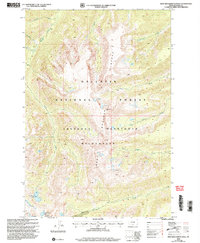 West Boulder Plateau 2000 topographic map thumbnail
