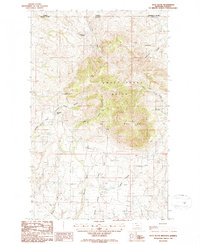 West Butte 1986 topographic map thumbnail