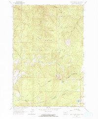 West Fork Butte 1964 topographic map thumbnail