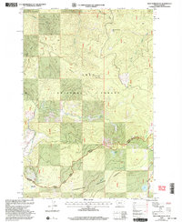 West Fork Butte 1999 topographic map thumbnail