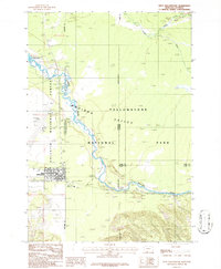 West Yellowstone 1986 topographic map thumbnail