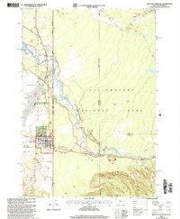 West Yellowstone 2000 topographic map thumbnail