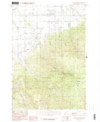 Wheeler Mountain 1987 topographic map thumbnail