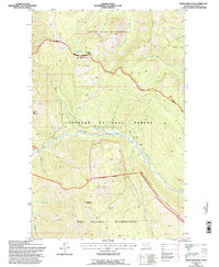 Whitcomb Peak 1994 topographic map thumbnail