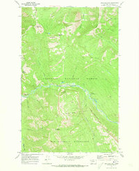 Whitcomb Peak 1970 topographic map thumbnail