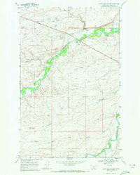 White Man Coulee 1968 topographic map thumbnail