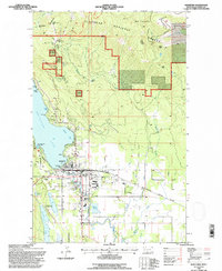 Whitefish 1994 topographic map thumbnail
