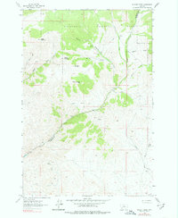 Wickiup Creek 1961 topographic map thumbnail