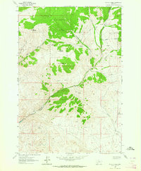 Wickiup Creek 1961 topographic map thumbnail