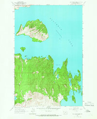 Wild Horse Island 1964 topographic map preview