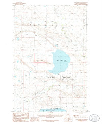 Wild Horse Lake 1986 topographic map thumbnail