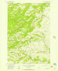 Wildcat Draw 1955 topographic map thumbnail