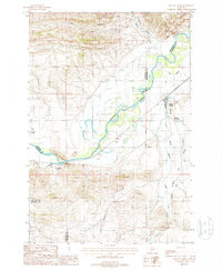 Willow Creek 1987 topographic map thumbnail