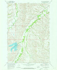 Willow Creek Dam 1969 topographic map thumbnail