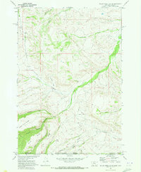 Willow Creek Dam SW 1969 topographic map thumbnail